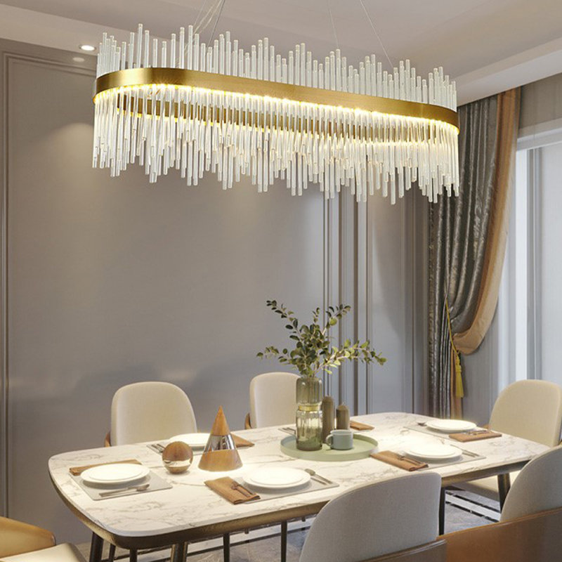 Led Chandelier Ceiling Light Modern Crystal Light Shades For Livingroom, Bedroom, 25cm H x 100cm W x 25cm D