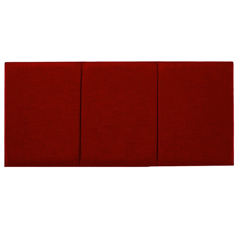 Ergys Upholstered Headboard, Single (3'), Twill, Red