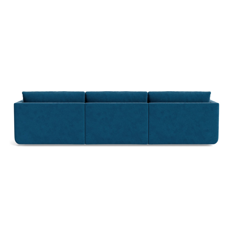 Eva Modular Sofa, Performance Velvet - Denim