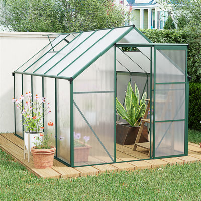 Serre en polycarbonate surélevée 6X10FT