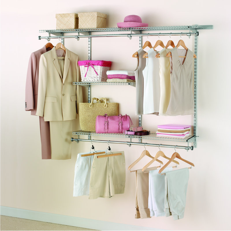 Rubbermaid Configurations 3-6 foot Closet Kit, Titanium