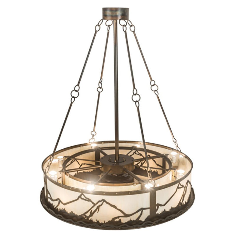 Mountain Range Downrod Ceiling Fan