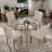 5-Piece Round Glass Dining Table Set-943463588-939838826-939838738