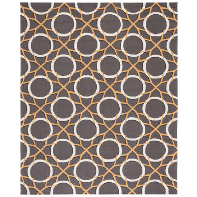 Finley Hand Hooked Performance Geometric Rug