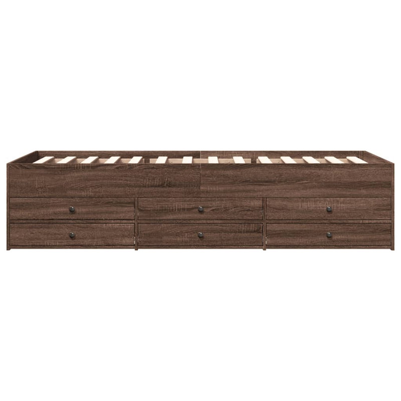 Pavilus Daybed, Brown Oak, Small Single (2'6)