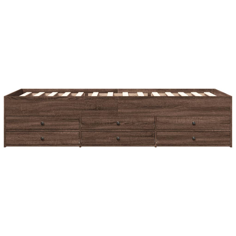 Pavilus Daybed, Brown Oak, Small Single (2'6)