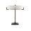 Lampe de table 21,5 po laiton antique/noir Jacobi