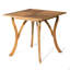Table de salle à manger d'extérieur carrée en bois d'acacia - L 31,50 po x l 31,50 po x H 30,00 po - brun naturel