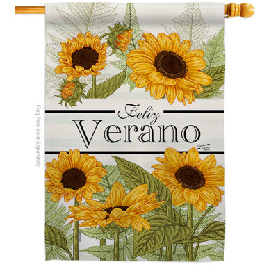 Drapeau de jardin Feliz Verano