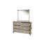 Commode de luxe avec finition argentée et champagne