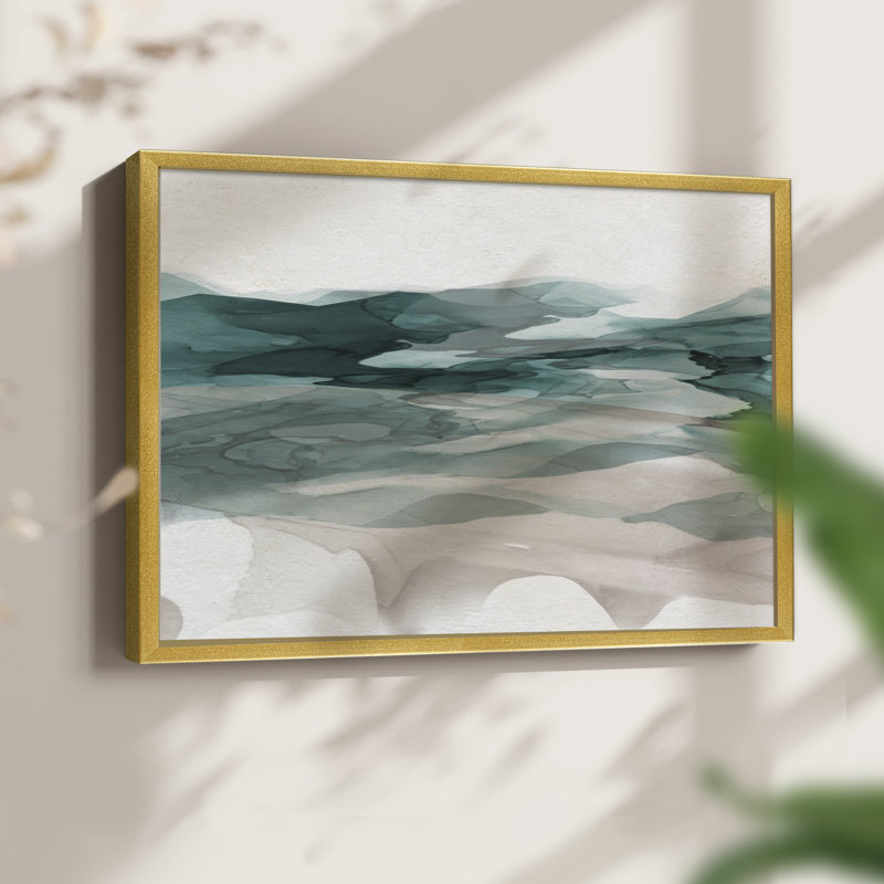 Mountain Rain -Framed Print - Restickable, 8" H x 10" W