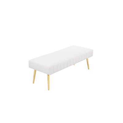 Hilda Faux Leather Upholstered Bench