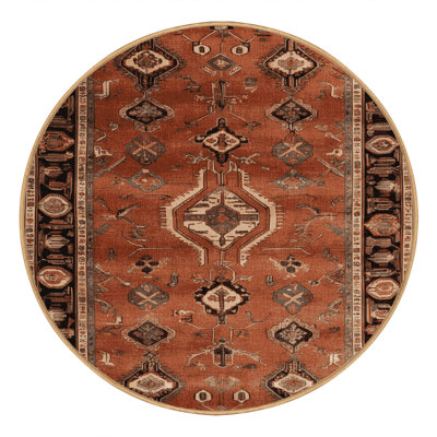 Machine Washable Persian Brown Area Rug