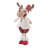 Red/White Polyester Standing Boy Moose