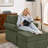 Amos 35.8" Chenille Upholstered Armchair with Storage Ottoman – Cozy 2-Piece Living Room Set-407731501