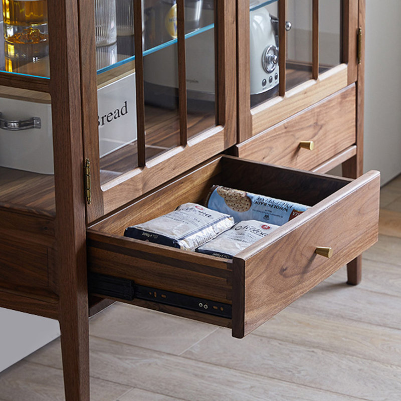 Dark brown Solid  Wood Display Cases
