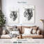 Tête de tigre Brampt noir et blanc-108371167
