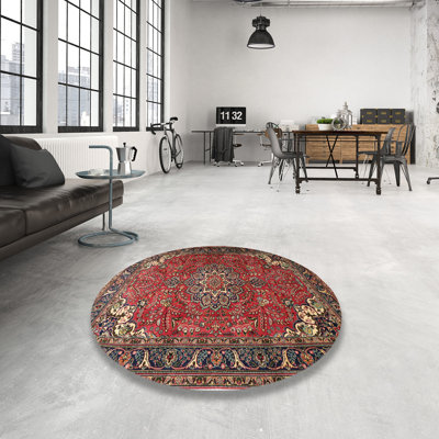 Tapis décoratif rouge oriental ami