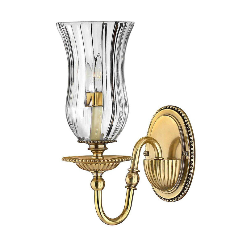 Baddesley Steel Candle Wall Light