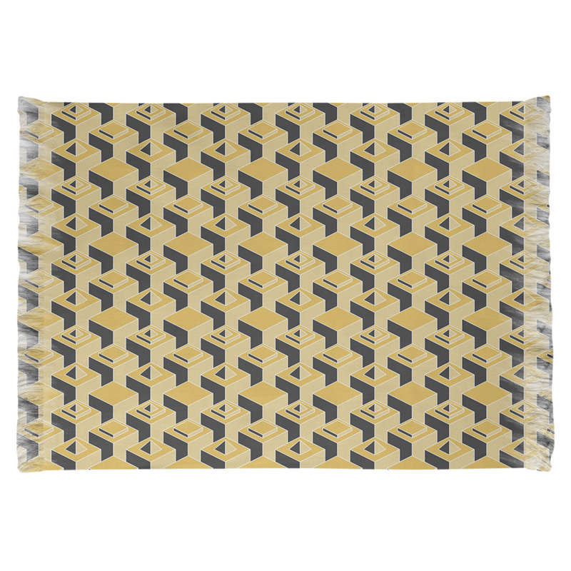 Tapis jaune/noir skyscrapers, Non