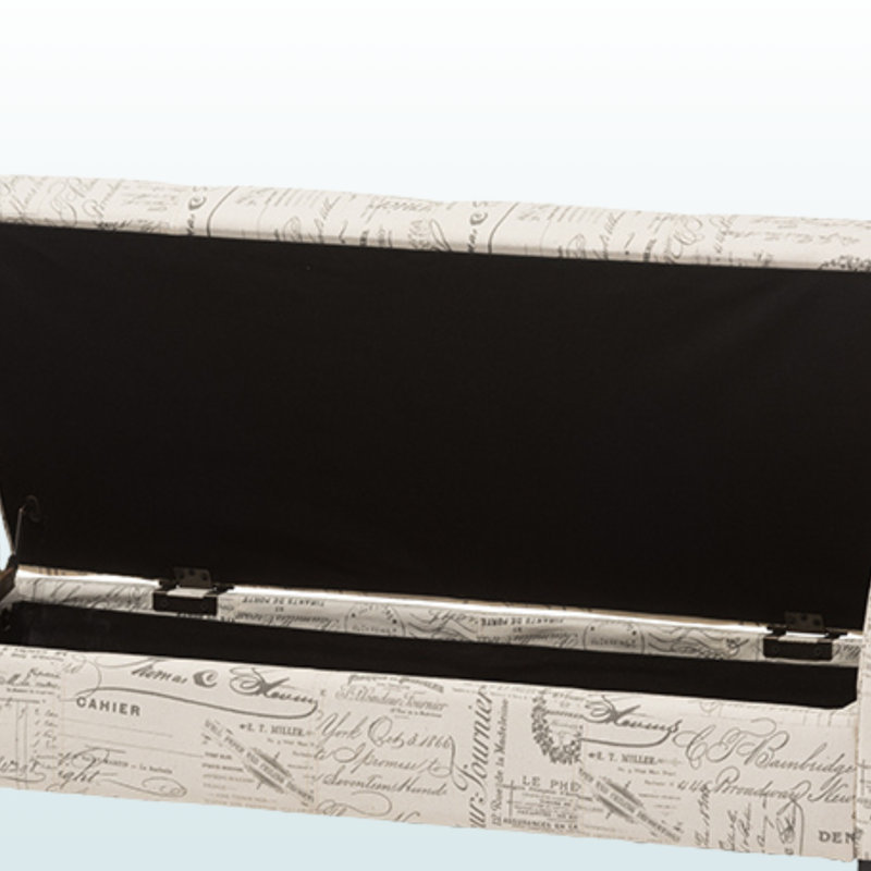 Banc de rangement avec repose-pieds Opulence