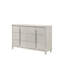 Commode finition perle blanche