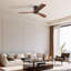 Ventilateur de plafond encastré à 3 pales en bois massif 52 po Sofucor Rachel-1114598822-1104220927