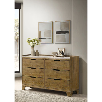 Commode rustique 63,40 ", chêne moyen