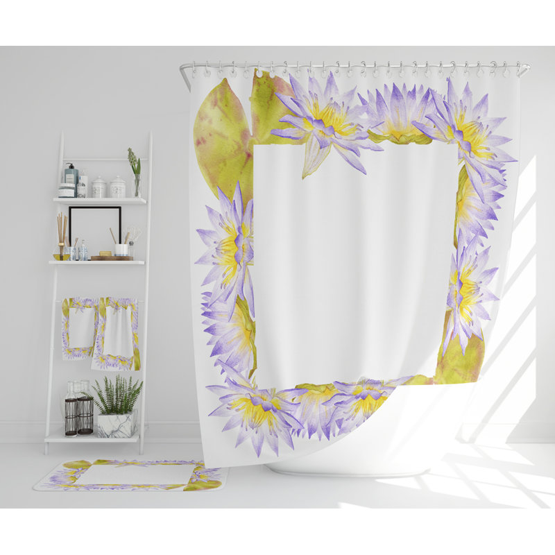 Natassja Polyester Shower Curtain Set