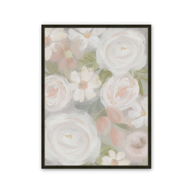 «Meadow Fresh Blooms I» par Cat Thurman Designs, reproduction d'art, L 30 x H 40, Noir, Impression encadrée