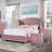 Waldschmidt Upholstered Wingback Bed-744453419-787591355