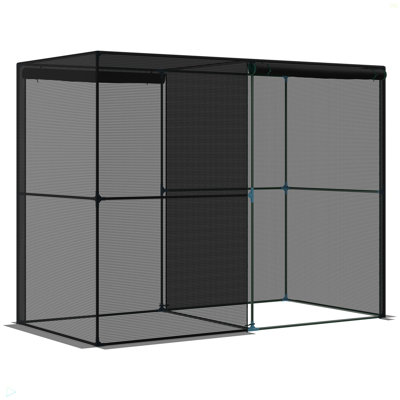 Tente de protection des plantes avec portes à fermeture à glissière pour jardin potager, cour arrière 4 pi x 8 pi Outsunny