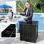 Très grande boîte de rangement pour terrasse - Armoire en résine durable, imperméable et verrouillable pour terrasse et jardin 50 gallons-111993508