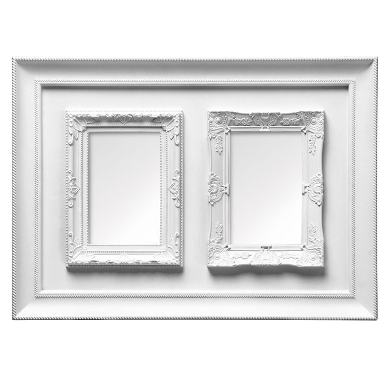 Alasdair Embossed Picture Frame, White