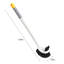 Brosse de nettoyage ergonomique à poignées longues, poils ABS sans angle mort pour salle de bain, 19,3 x 2,4 po, blanc