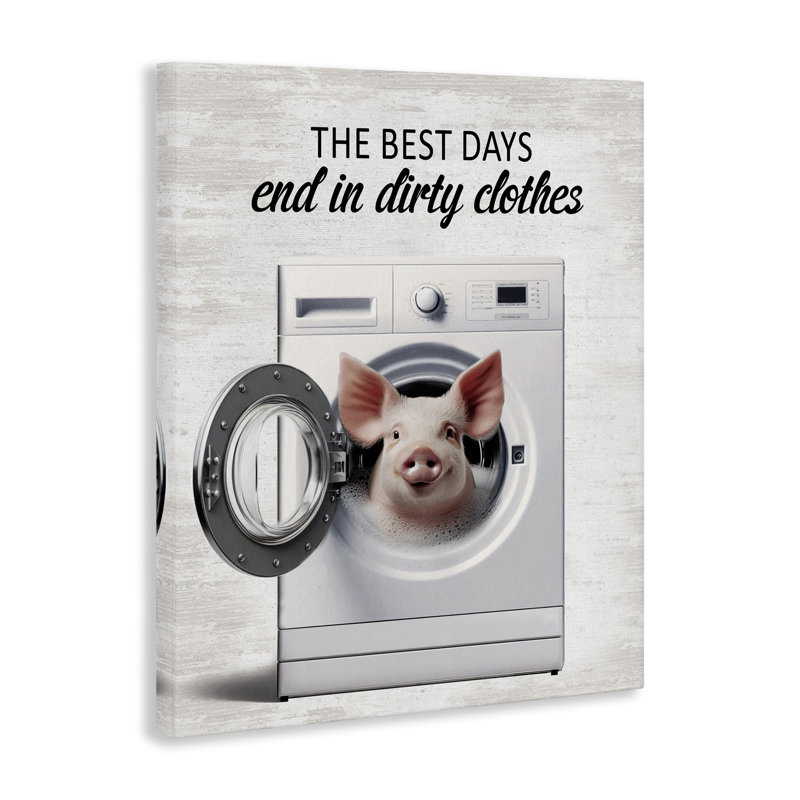 Best Days & Dirty Clothes Canvas, design by Lettered and Lined, 20" H x 16" W