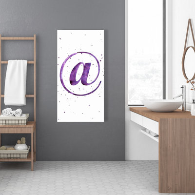 At - Mauve moderne, art sur toile pour une décoration intérieure élégante