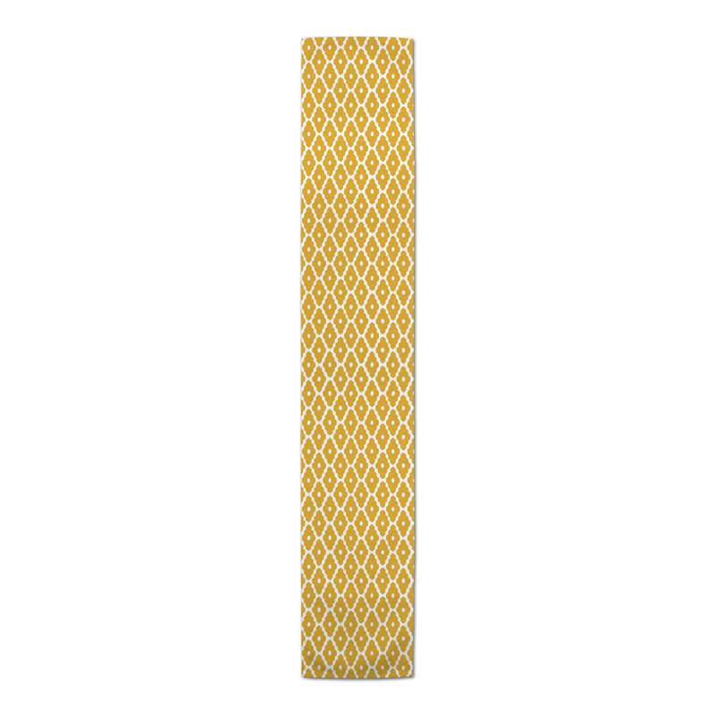 Chemin de table Fontana, Jaune, 90 po x 16 po