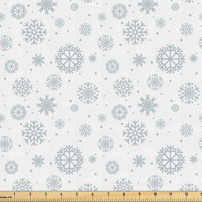 Aijha Elaborate Snowflake Motifs Fabric