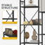 160cm W Metal Standard Bookcase-1677917890
