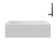 Streamline 60 in. x 30 in. Acrylic Left-Hand Drain Alcove Bathtub in Glossy White With External Drain