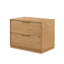 Table de chevet naturelle 2 tiroirs Milano-525089350