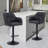 Upholstered Counter Height Stool, 360 Degree Swivel Bar Stool with Arms-180407253