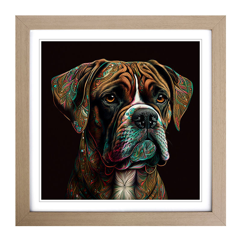 Single Picture Frame Print on Wood, Oak