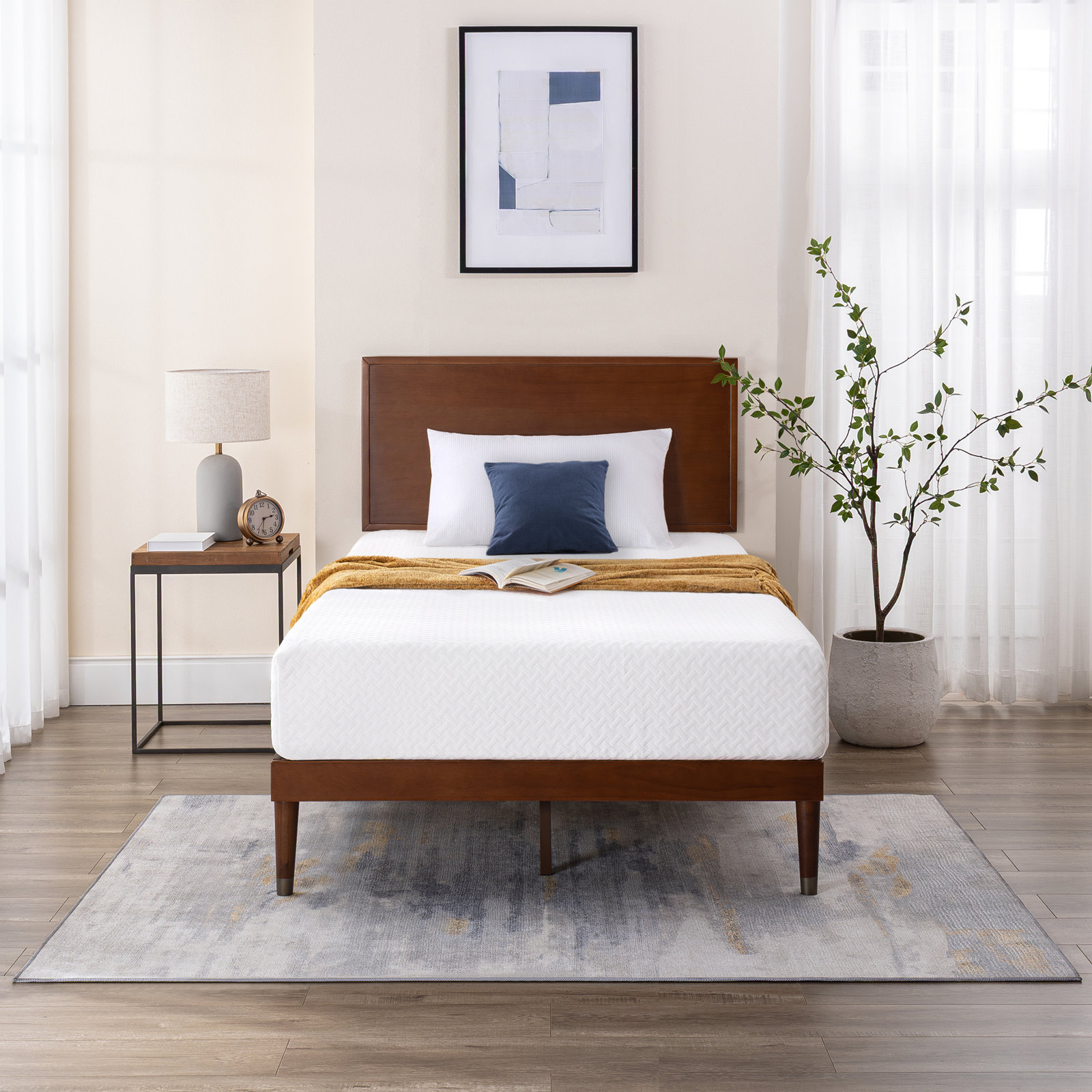  Firm Gel Memory Foam Mattress, 10", Twin