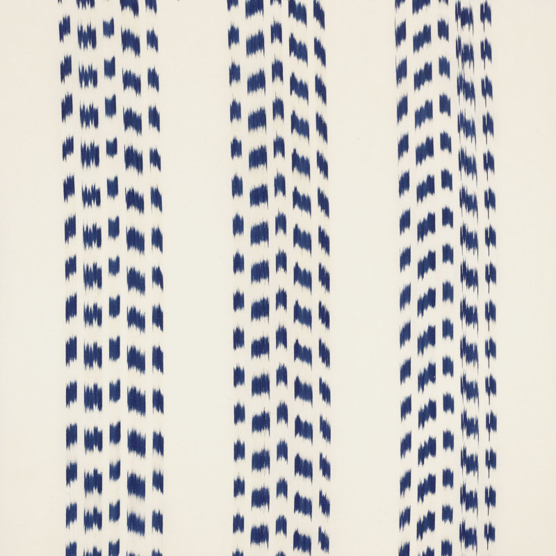 Izmir Ikat Stripe Fabric, Indigo