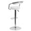 Tabouret de bar contemporain en vinyle réglable en hauteur avec accoudoirs et base en chrome-111236763-19920407-111236762