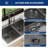 33" L x 22" W Drop-in Double Bowl 50/50 Kitchen Sink Gunmetal Black 16 Gauge Stainless Steel Sink