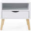 Table de bout Mid-Century moderne Jeff, table de bout et table d'appoint
