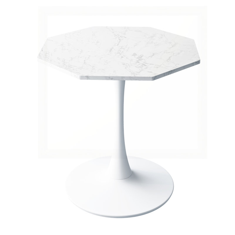 31.50"Modern Octagonal Coffee Table, White